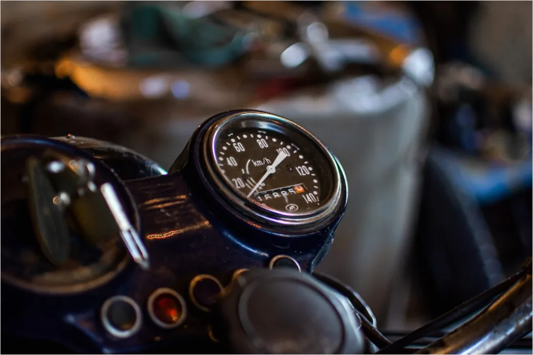 Detail Motorcycle Speedometer Dashboard Close Up Number 19