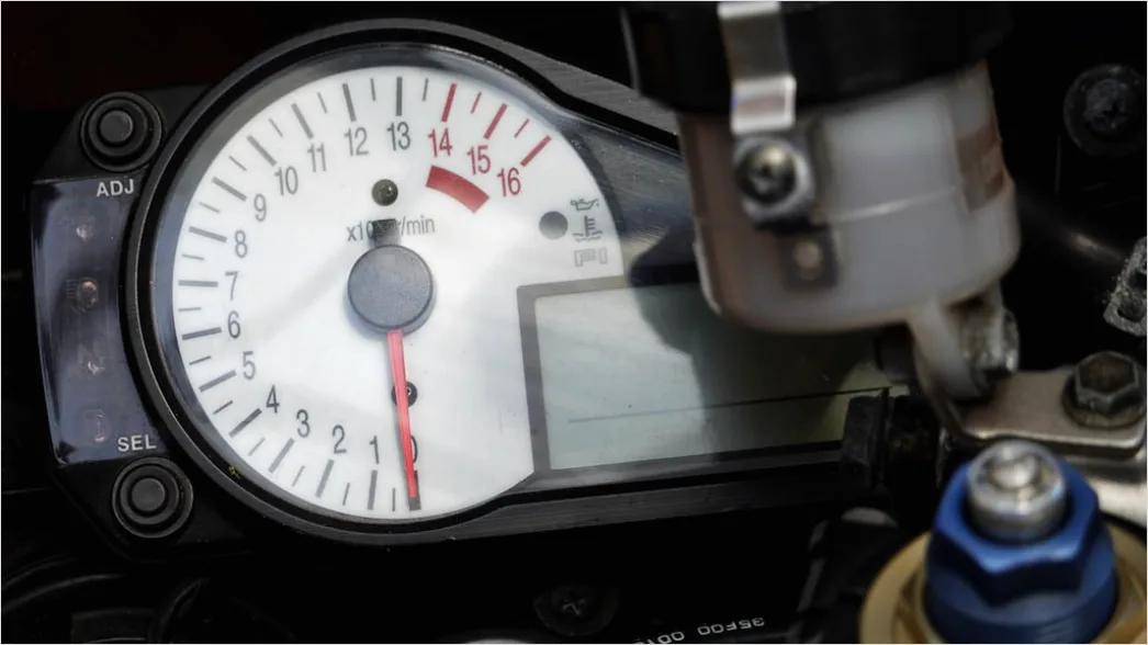 Detail Motorcycle Speedometer Dashboard Close Up Number 3