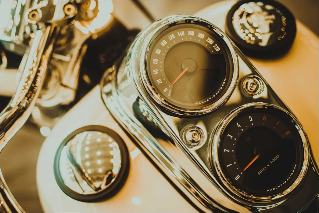 Detail Motorcycle Speedometer Dashboard Close Up Number 6