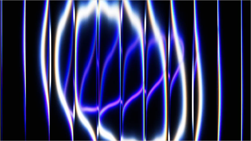 Detail Neon Abstrakt Hintergrund Leuchtende Linien Dunkel Number 12