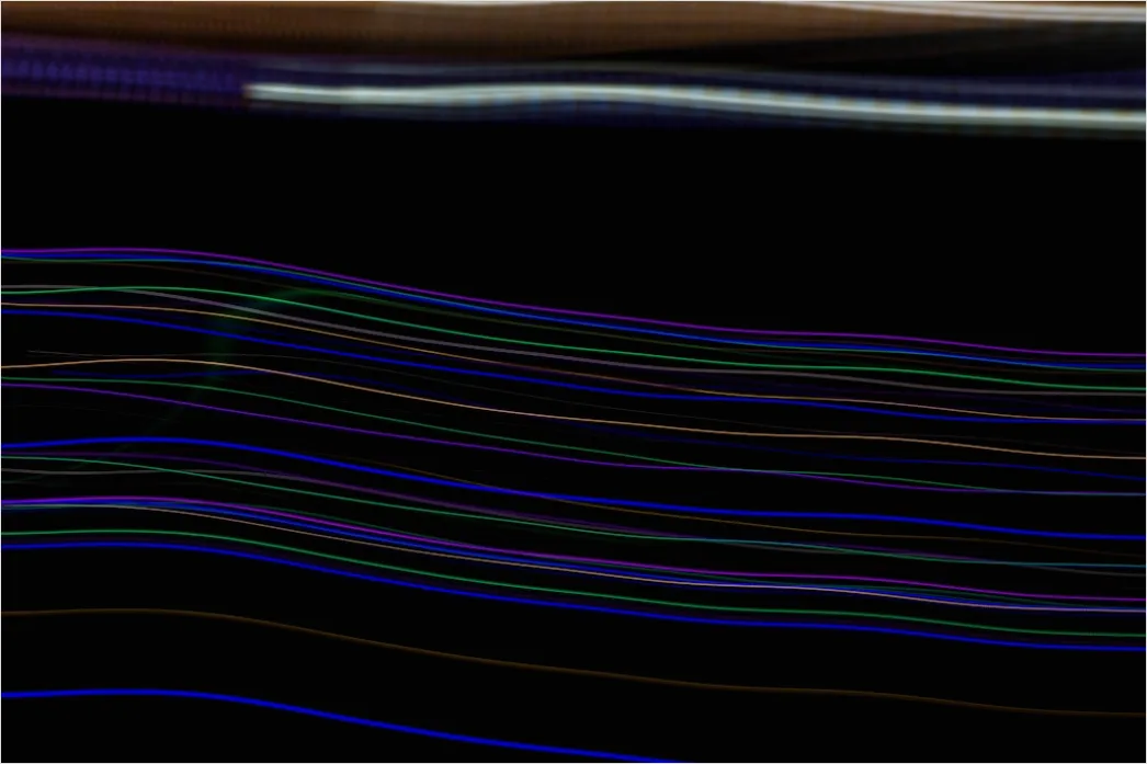 Detail Neon Abstrakt Hintergrund Leuchtende Linien Dunkel Number 5