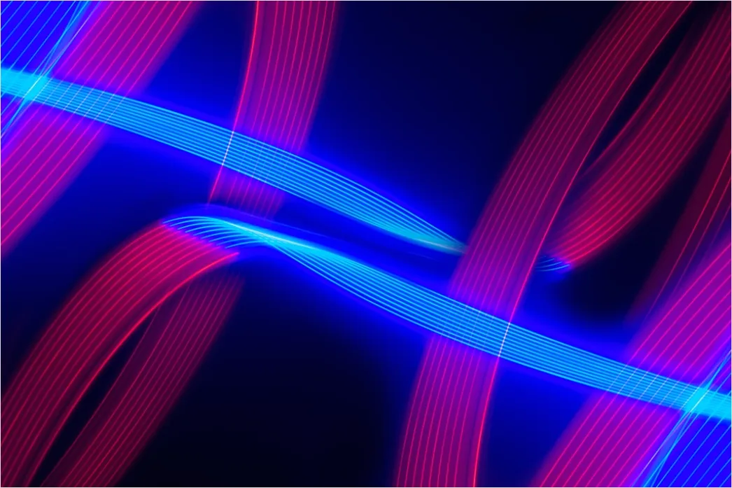 Detail Neon Abstrakt Hintergrund Leuchtende Linien Dunkel Number 7