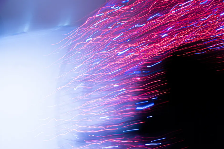 Detail Neon Explosion Abstrakt Farben Hintergrund Dunkel Number 11