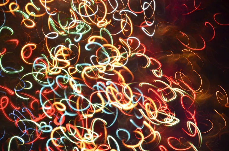 Detail Neon Explosion Abstrakt Farben Hintergrund Dunkel Number 15