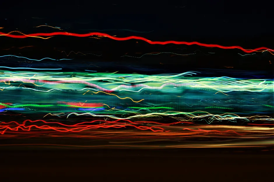 Detail Neon Explosion Abstrakt Farben Hintergrund Dunkel Number 16