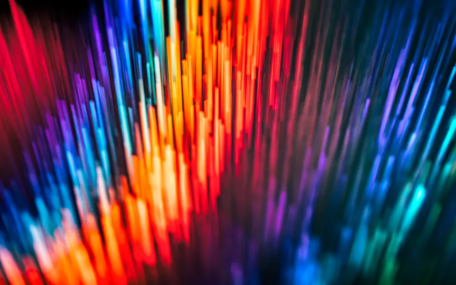 Detail Neon Explosion Abstrakt Farben Hintergrund Dunkel Number 6