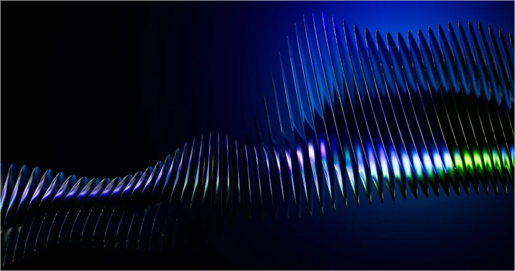 Detail Neon Wave Abstrakt Leuchtend Hintergrund Schwarz Number 15