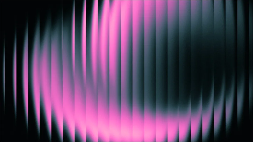 Detail Neon Wave Abstrakt Leuchtend Hintergrund Schwarz Number 17