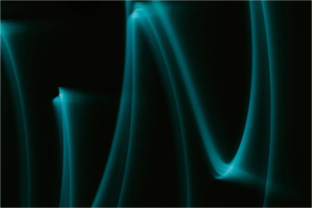 Detail Neon Wave Abstrakt Leuchtend Hintergrund Schwarz Number 18