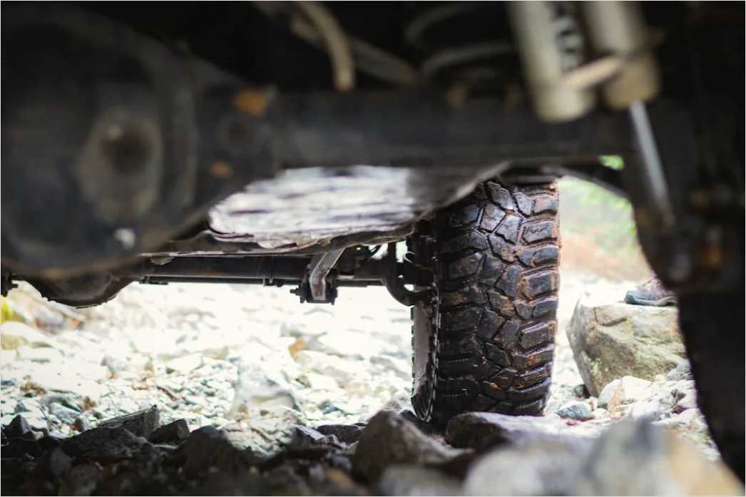 Detail Off Road Truck Lifted Suspension Close Up Number 2
