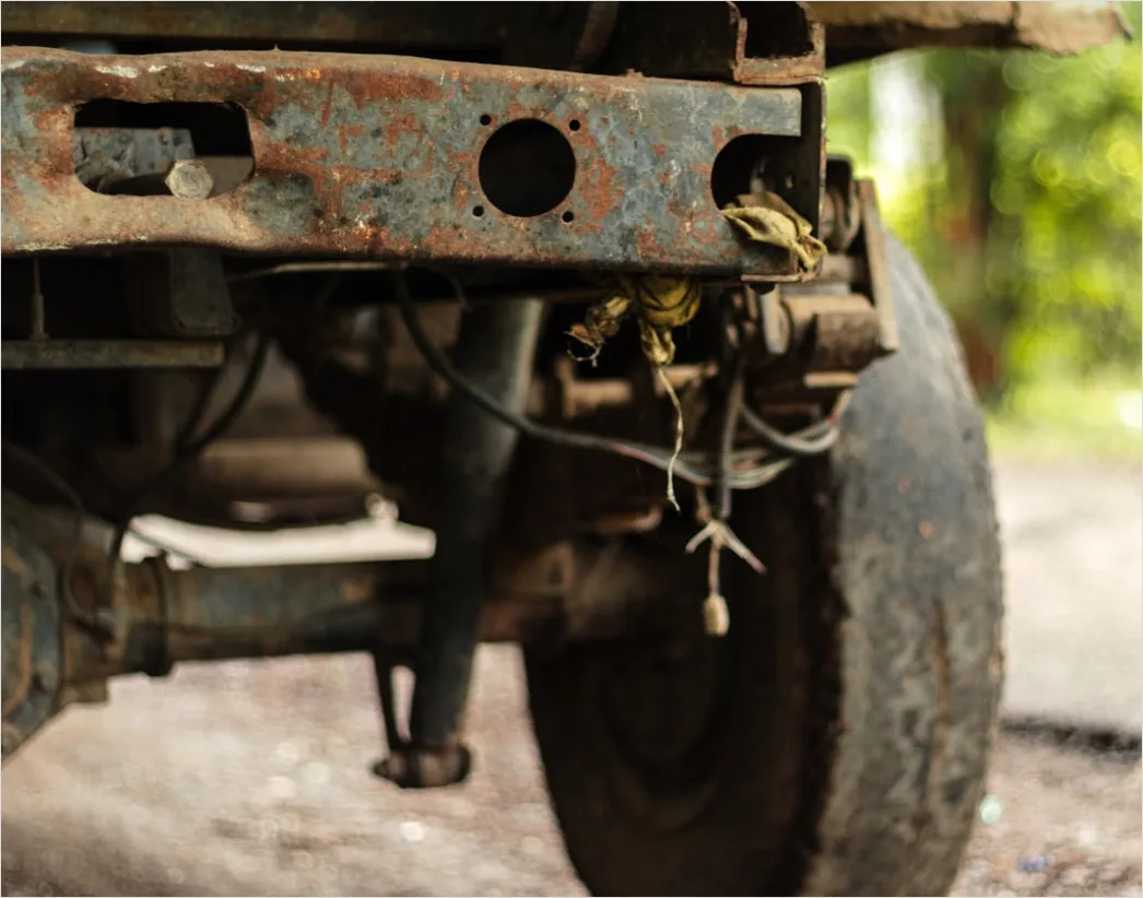 Detail Off Road Truck Lifted Suspension Close Up Number 3