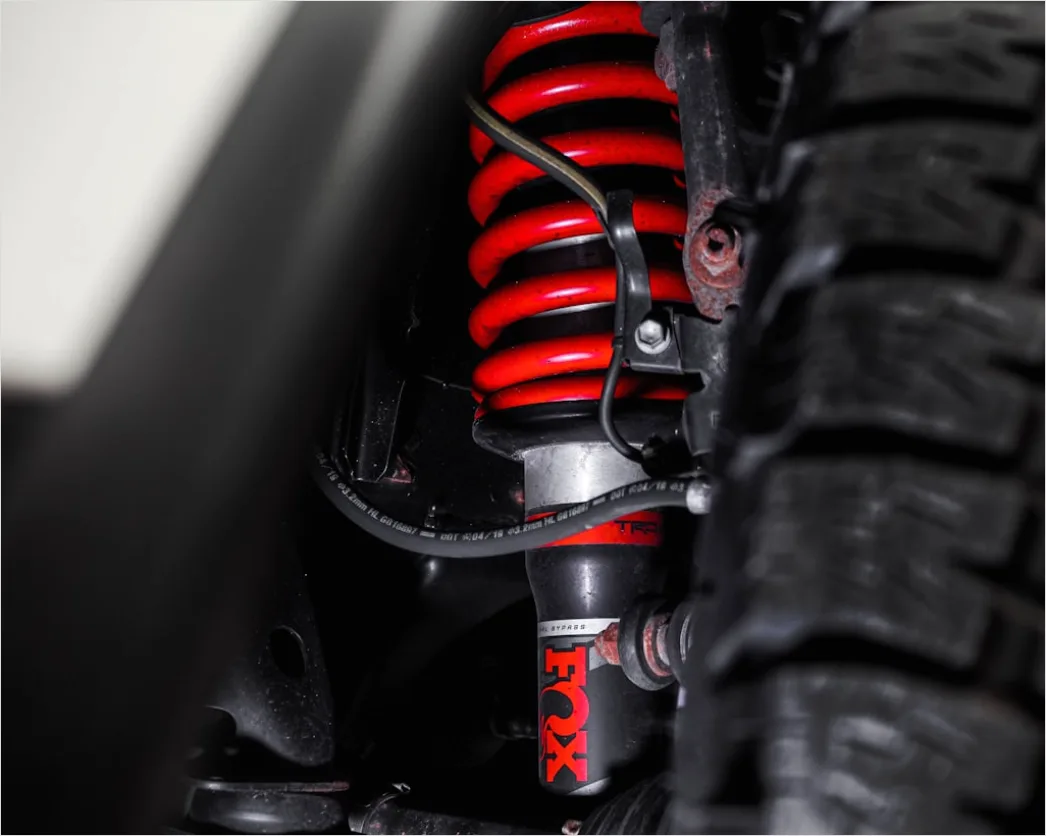 Detail Off Road Truck Lifted Suspension Close Up Number 8