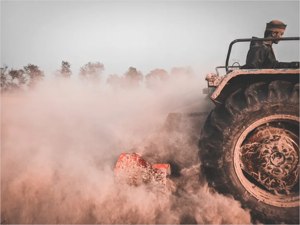 Detail Off Road Vehicle Dust Cloud Action Shot Number 16