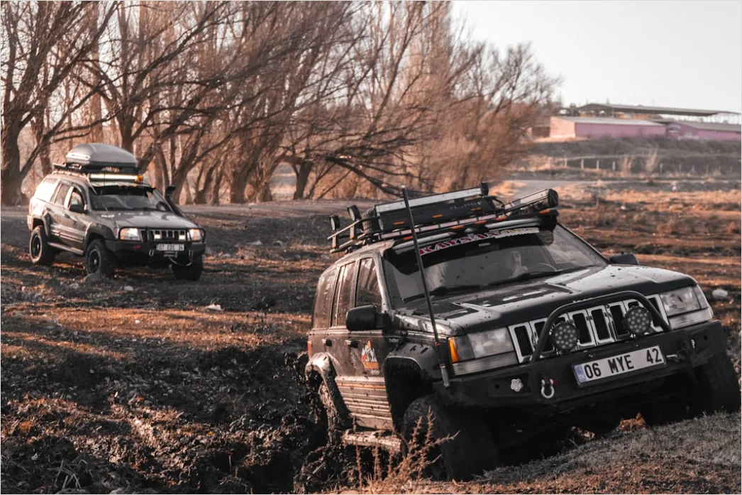 Detail Off Road Vehicle Winch Recovery Operation Number 2