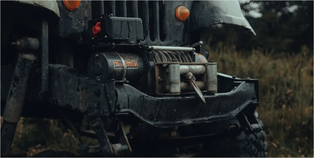 Detail Off Road Vehicle Winch Recovery Operation Number 17