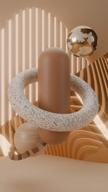 Detail Organische Formen Abstrakt Hintergrund Beige Number 16