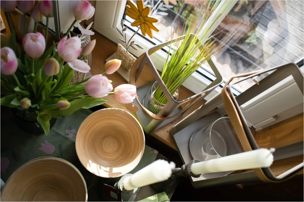 Detail Osterbrunch Tisch Gedeckt Elegant Frühling Number 16