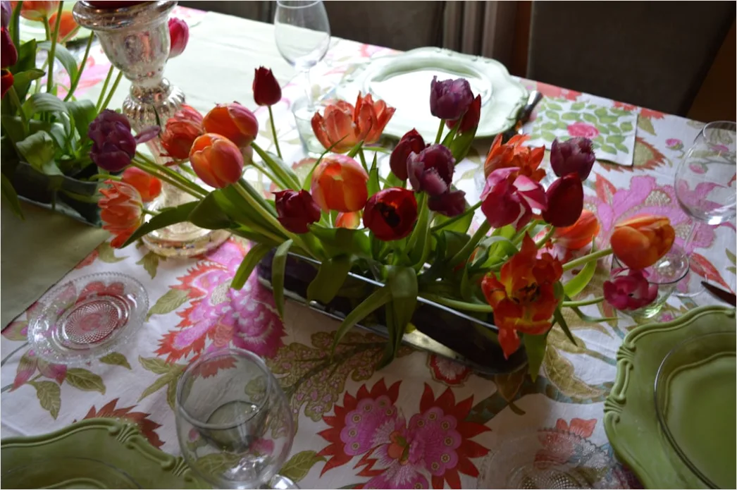 Detail Osterbrunch Tisch Gedeckt Elegant Frühling Number 5
