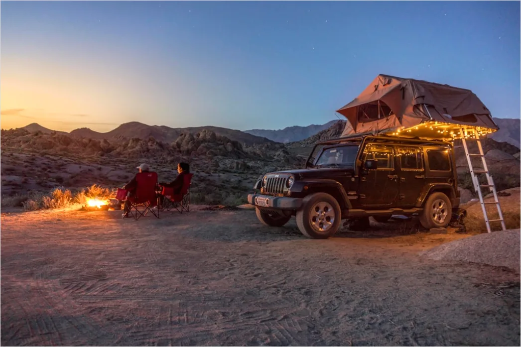 Detail Overlanding Setup Rooftop Tent Camping Truck Number 2