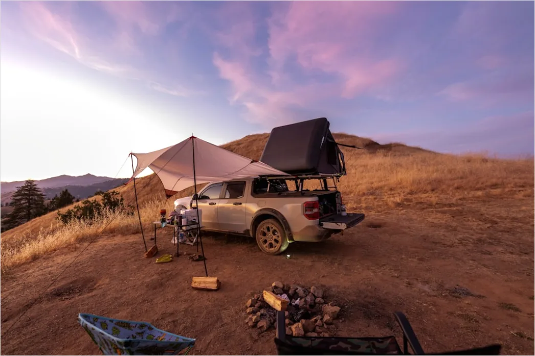 Detail Overlanding Setup Rooftop Tent Camping Truck Number 11