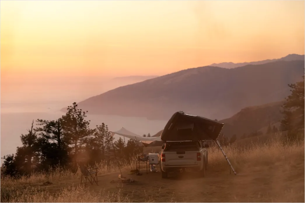 Detail Overlanding Setup Rooftop Tent Camping Truck Number 18