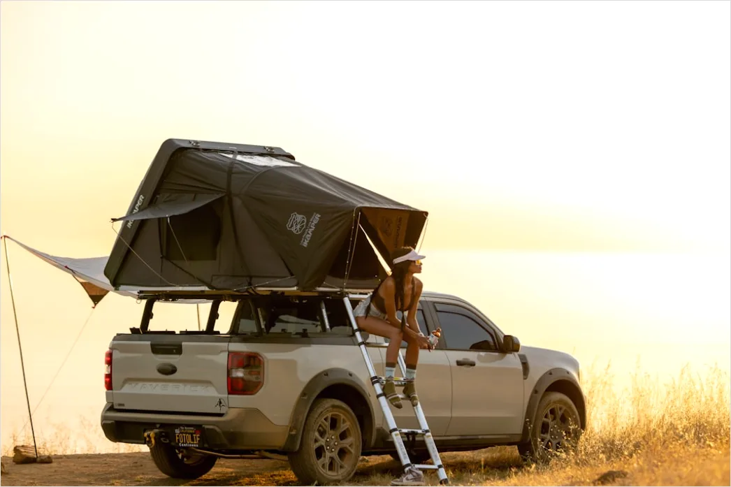 Detail Overlanding Setup Rooftop Tent Camping Truck Number 19