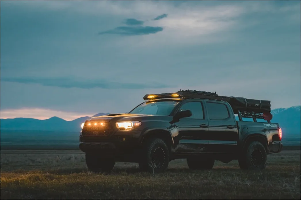 Detail Overlanding Setup Rooftop Tent Camping Truck Number 7