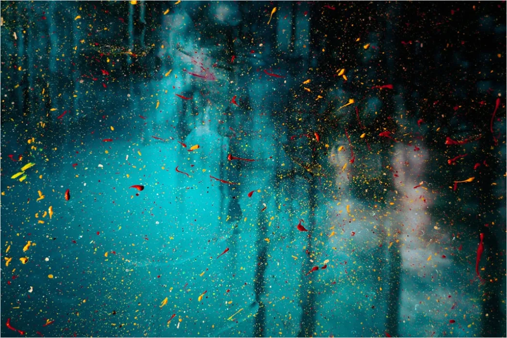 Detail Partikel Nebel Abstrakt Hintergrund Atmosphärisch Number 14