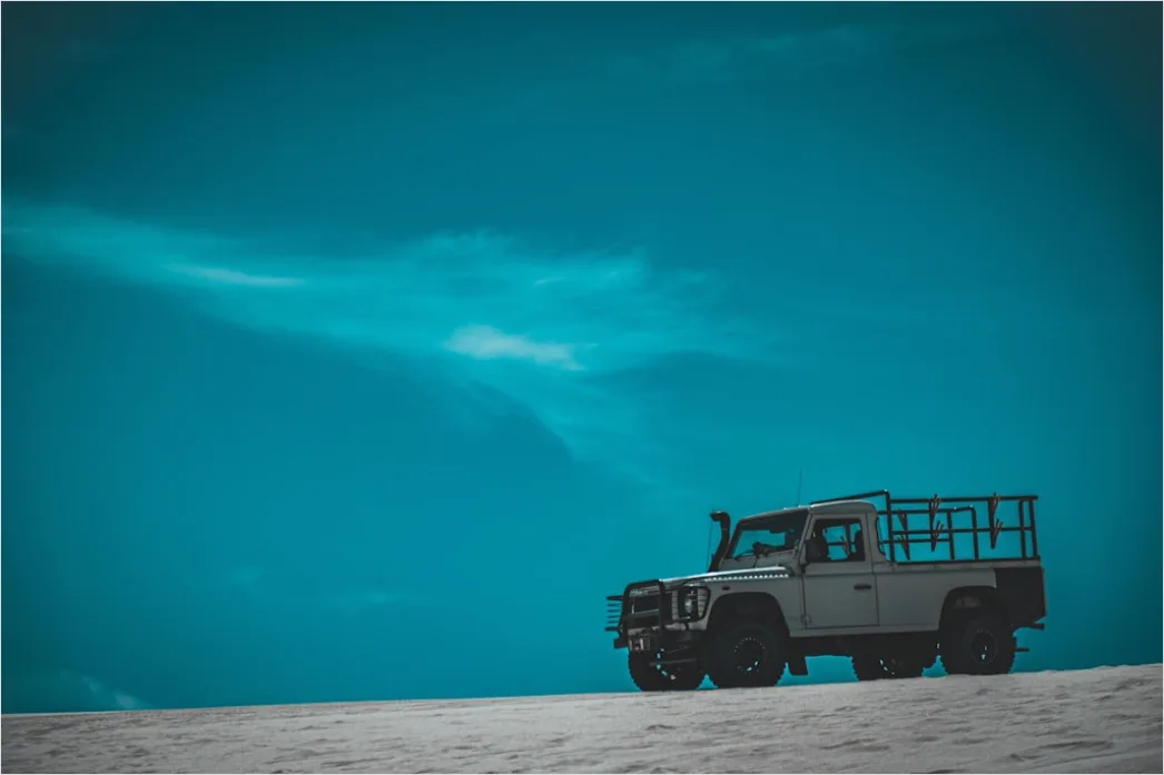 Detail Pickup Truck Off Road Desert Dunes Driving Number 13