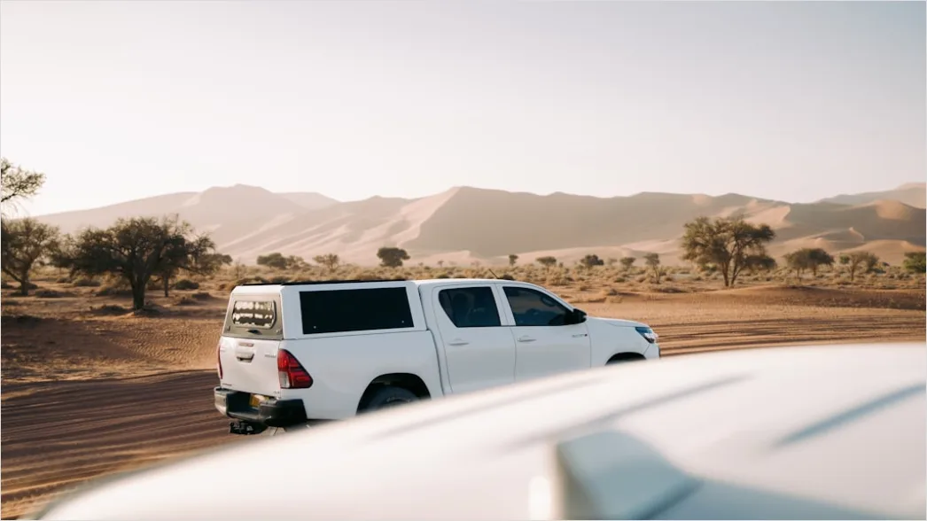 Detail Pickup Truck Off Road Desert Dunes Driving Number 3