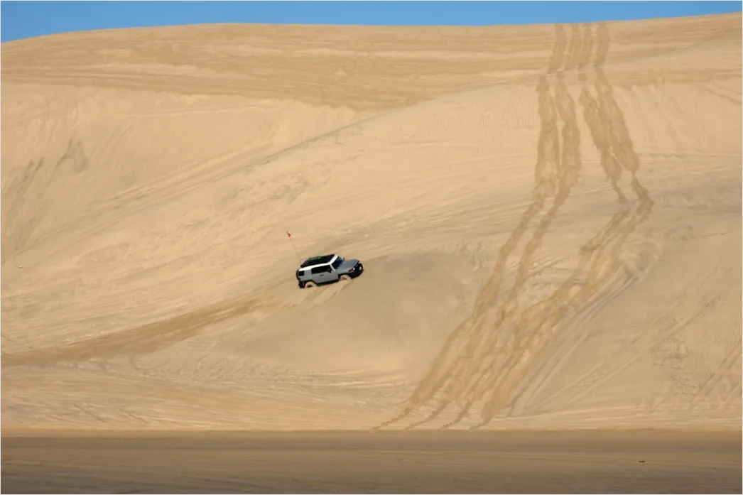 Detail Pickup Truck Off Road Desert Dunes Driving Number 8