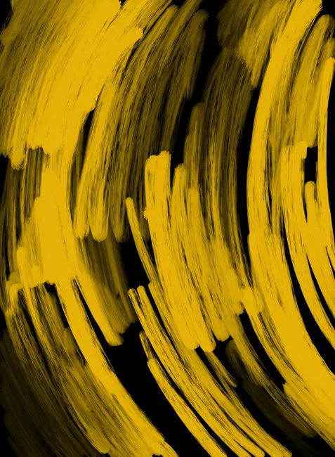 Pinselstrich Abstrakt Gold Auf Schwarz Hintergrund F132