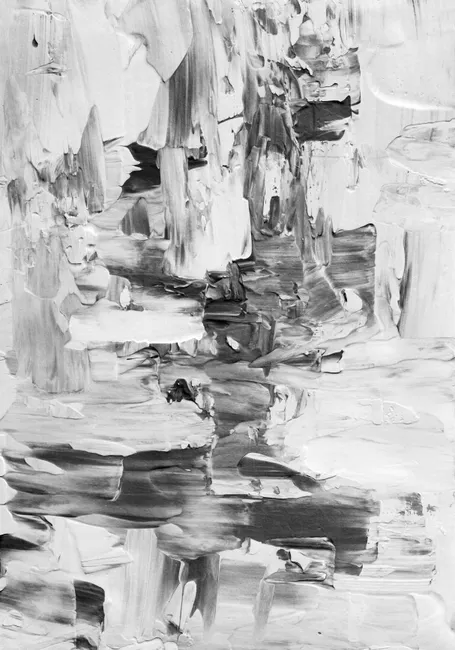 Detail Pinselstriche Abstrakt Monochrom Grau Hintergrund Number 6