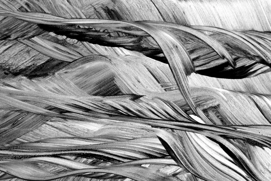 Detail Pinselstriche Abstrakt Monochrom Grau Hintergrund Number 7