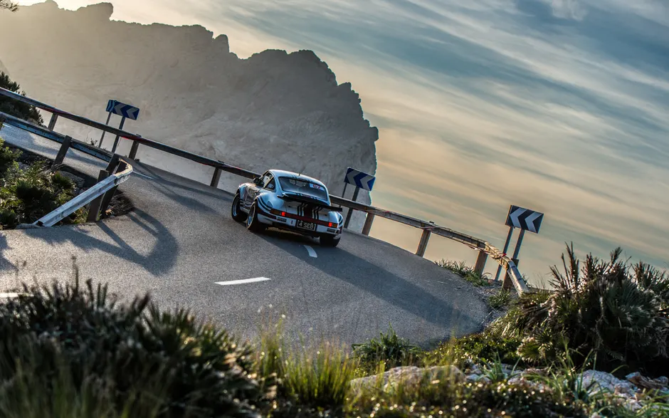 Porsche 911 Classic On Winding Road Landscape 1ad5