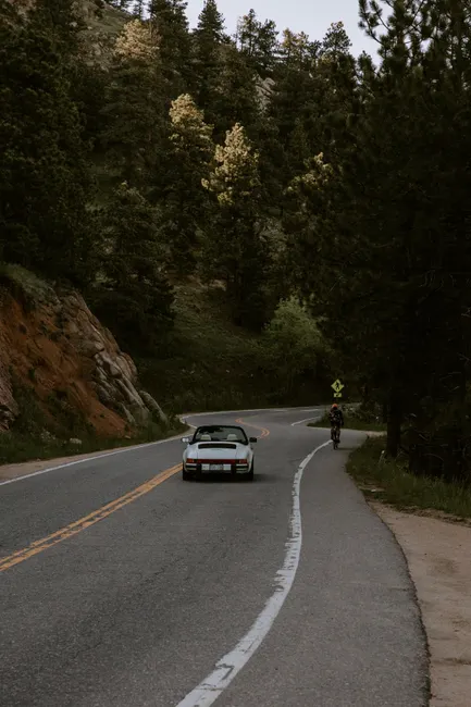 Detail Porsche 911 Classic On Winding Road Landscape Number 5