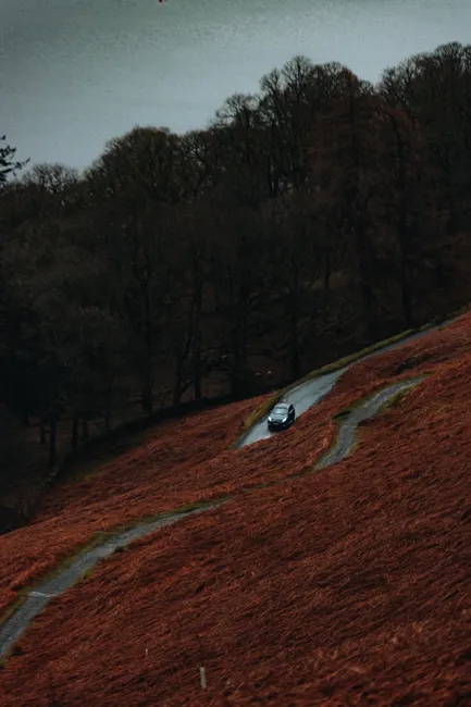 Detail Porsche 911 Classic On Winding Road Landscape Number 8