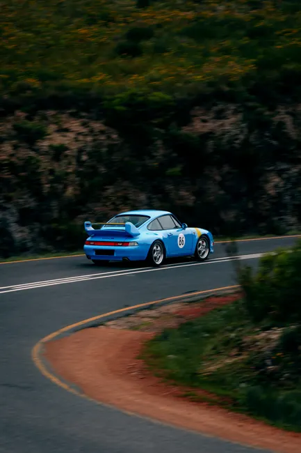 Detail Porsche 911 Classic On Winding Road Landscape Number 9