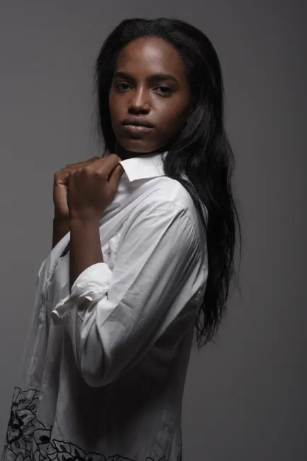 Detail Portrait Black Woman Confident Natural Light Studio Number 13