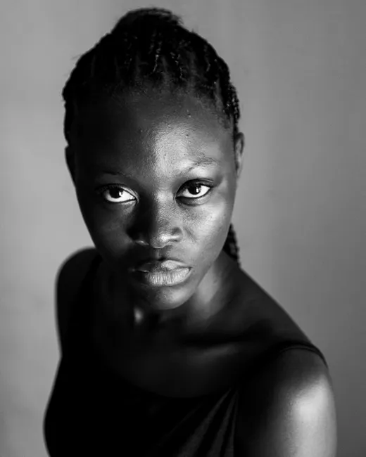 Detail Portrait Black Woman Confident Natural Light Studio Number 14