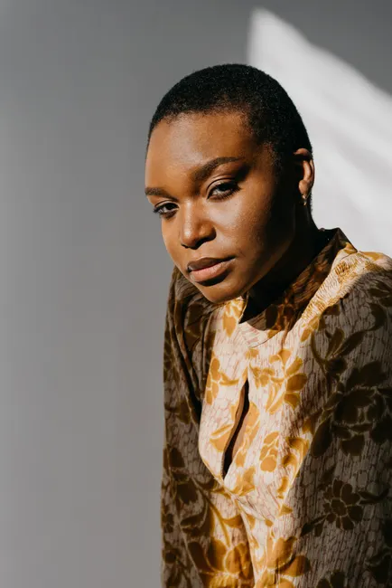 Detail Portrait Black Woman Confident Natural Light Studio Number 4