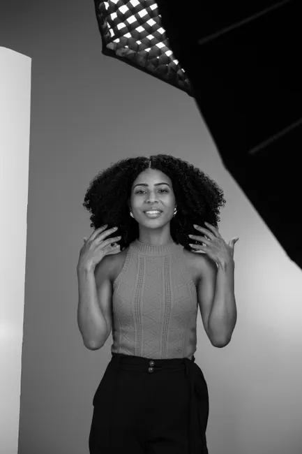 Detail Portrait Black Woman Confident Natural Light Studio Number 8