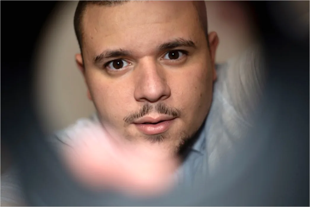 Detail Portrait Hispanic Man Professional Confident Look Number 13