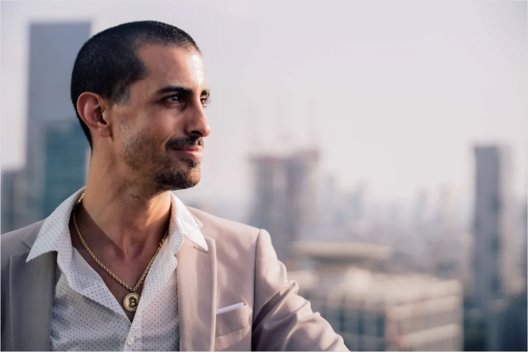 Detail Portrait Hispanic Man Professional Confident Look Number 16