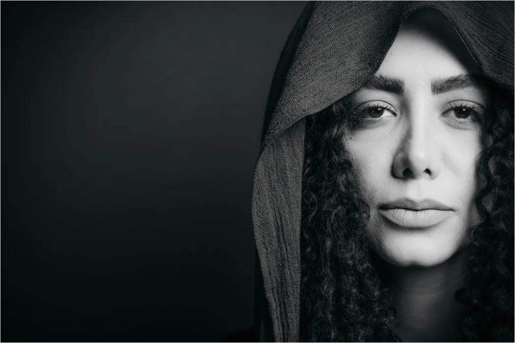 Detail Portrait Middle Eastern Woman Professional Setting Number 15