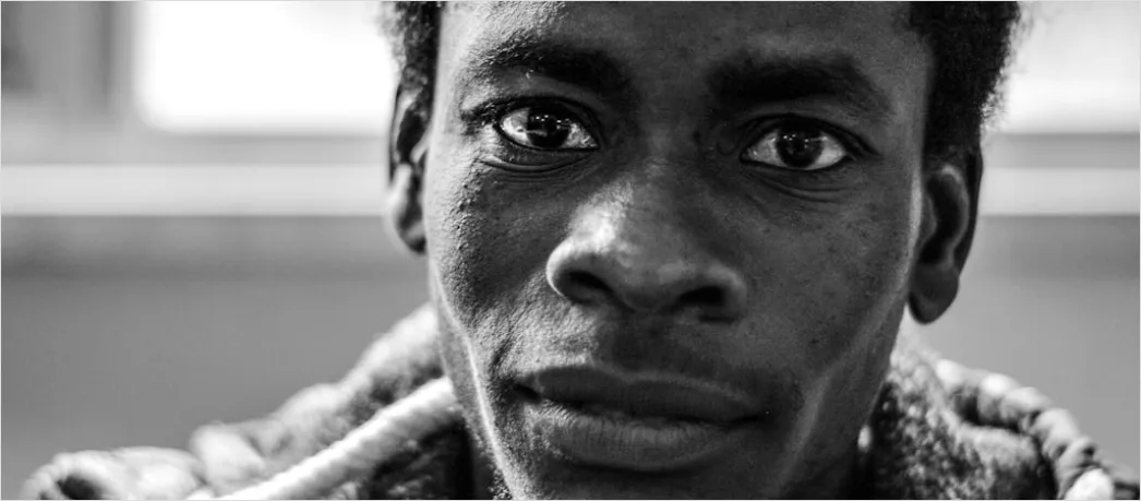 Detail Portrait Person Bored Disengaged Expression Close Up Number 9
