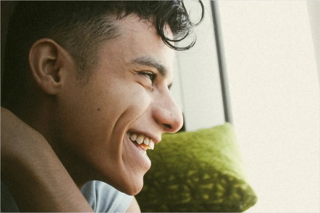 Detail Portrait Person Laughing Genuine Happiness Close Up Number 2