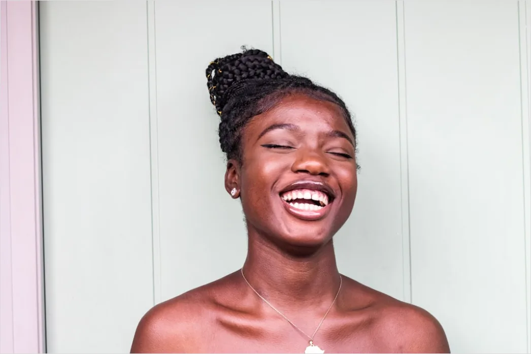 Detail Portrait Person Laughing Genuine Happiness Close Up Number 3