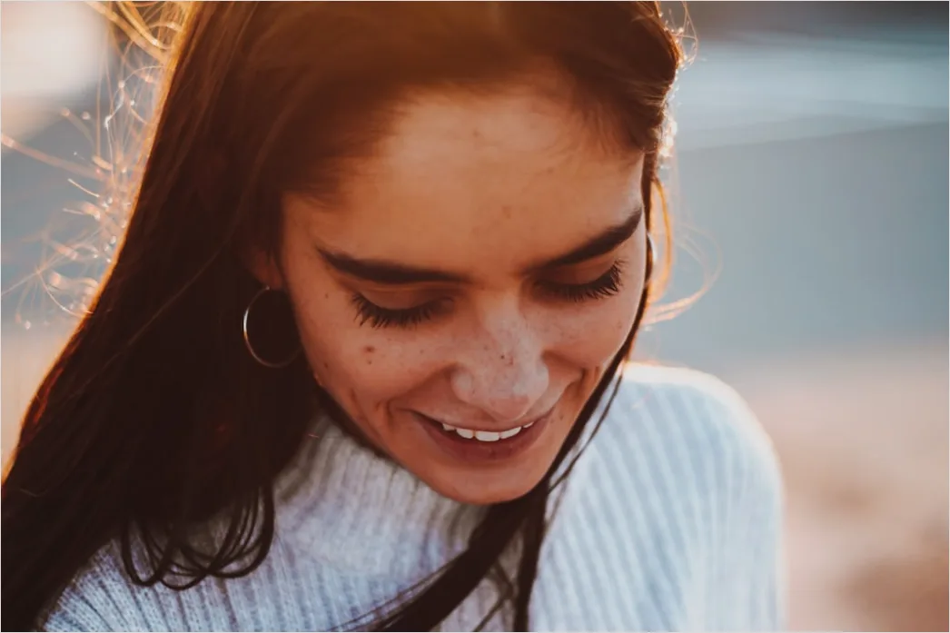 Detail Portrait Person Laughing Genuine Happiness Close Up Number 4