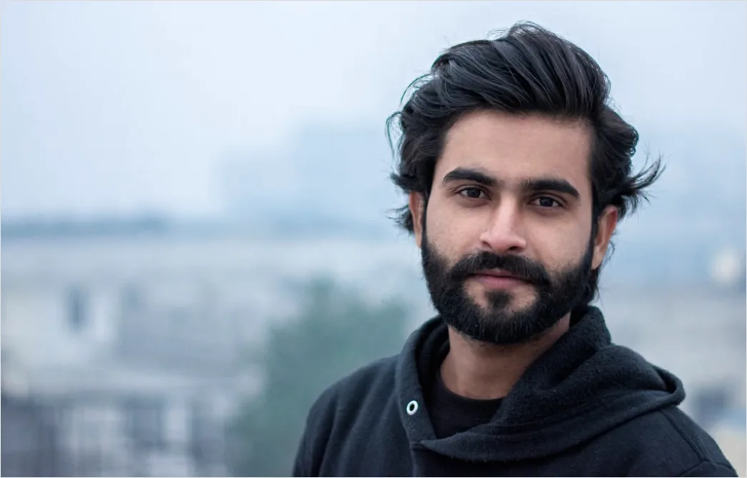 Portrait South Asian Man Casual Confident Outdoor 465d